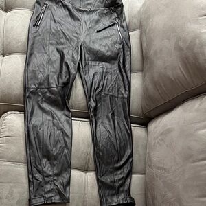 Privy Black Joggers with Zipper Details